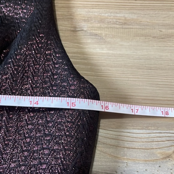 Yoana Baraschi Purple Rain Peplum Cocktail Dress Size 4 Metallic Luxury Designer - Picture 9 of 15